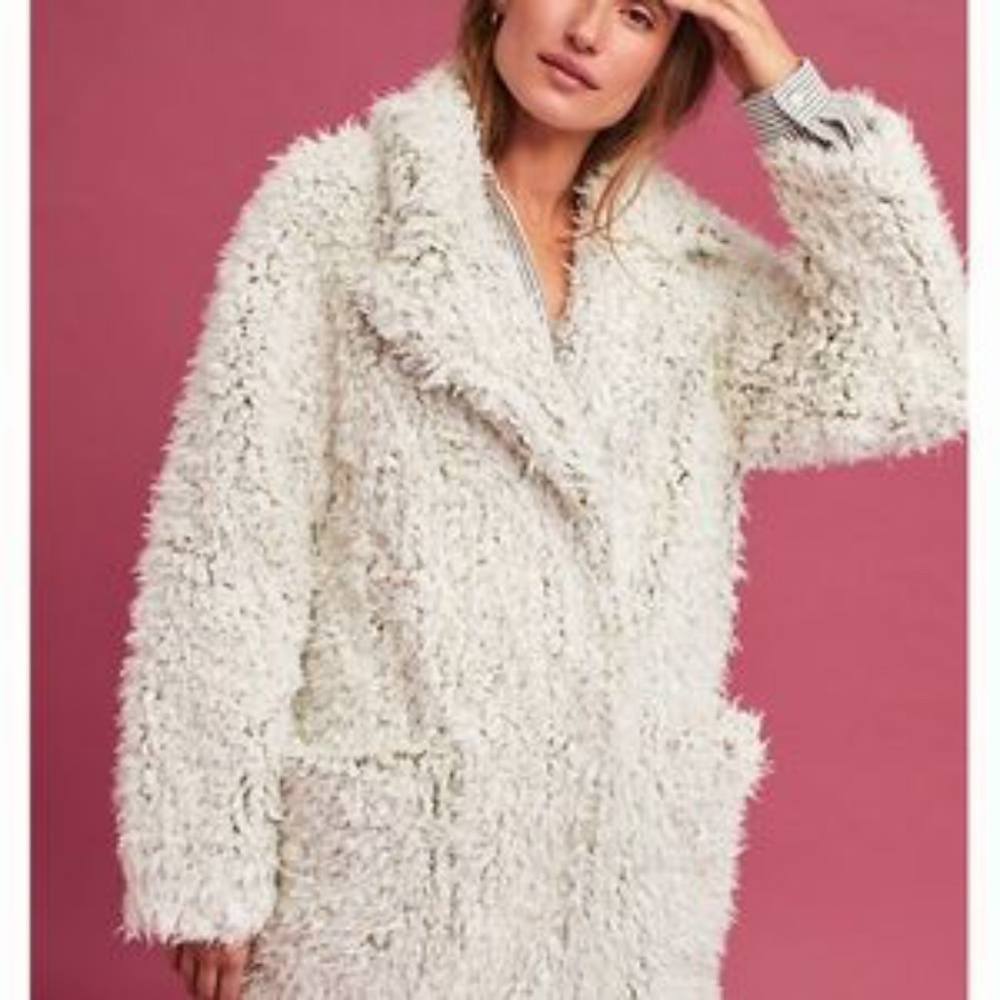 Anthropologie Plush Artio Coat